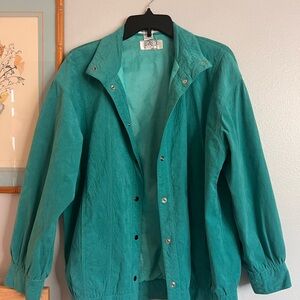 VTG Teal Utility Jacket for Women